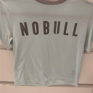 NOBULL Gray Polo Crop T-Shirt Short Sleeve